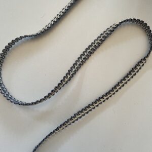 Agraman til Rogalandsbunad 10mm - Mørk sølv