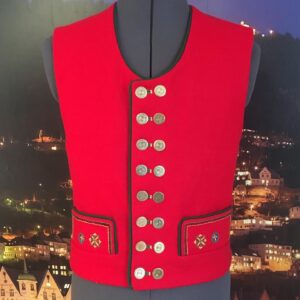 Alternative view of Materialpakke Rød vest Fanabunad - Herre