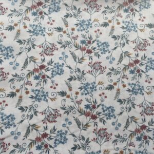 Materialpakke Kulørt forkle Hardanger - Norwegian Forest små blomst